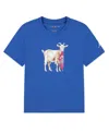 Jordan Toddler And Little Boys Flight Goat Print T-shirt In Blue