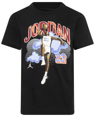 Jordan Kids' Toddler And Little Boys Pixel Air T-shirt In Black