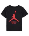 Jordan Toddler Black Chicago Bulls Essential Jumpman T-shirt In Black