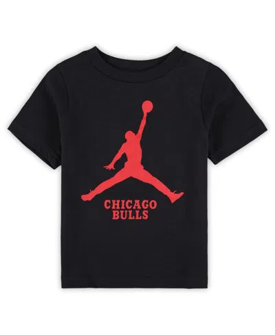 Jordan Babies' Toddler Black Chicago Bulls Essential Jumpman T-shirt