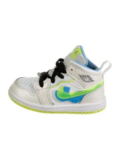 Pre-owned Jordan Babies' Toddler Boys' 1 Mid High Top Sneakers (td) In White