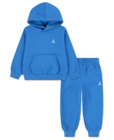 Jordan Babies' Toddler Boys 2-piece Brooklyn Fleece Pullover Hoodie And Pants Set In Blue