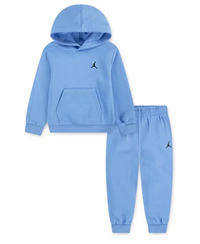 Jordan Babies' Toddler Boys 2-piece Brooklyn Fleece Pullover Hoodie And Pants Set In Blue