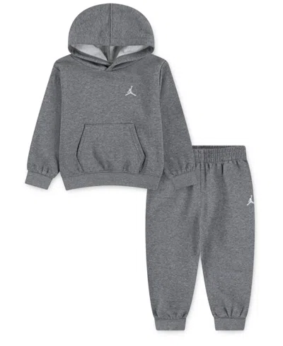 Jordan Babies' Toddler Boys 2-piece Brooklyn Fleece Pullover Hoodie And Pants Set In Gray