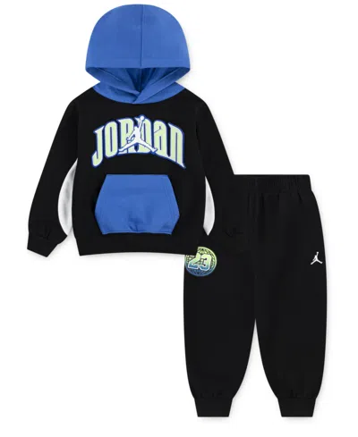 Jordan Babies' Toddler Boys 2-piece Gametime Fleece Pullover Hoodie And Pants Set In Blue