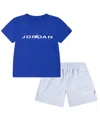 Jordan Toddler Boys 2-piece Mj Baseline Mesh Shorts And T-shirt Set In Blue
