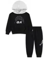 Jordan Toddler Boys 2-piece Most Valuable Player Jumpman Fleece Pullover Hoodie And Pants Set In Black
