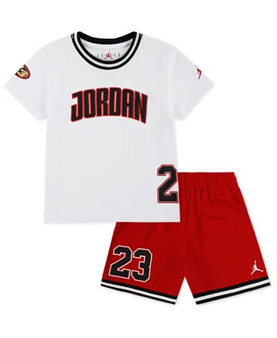 Jordan Babies' Toddler Boys 2-piece Play-off T-shirt And Shorts Set In Gym Red