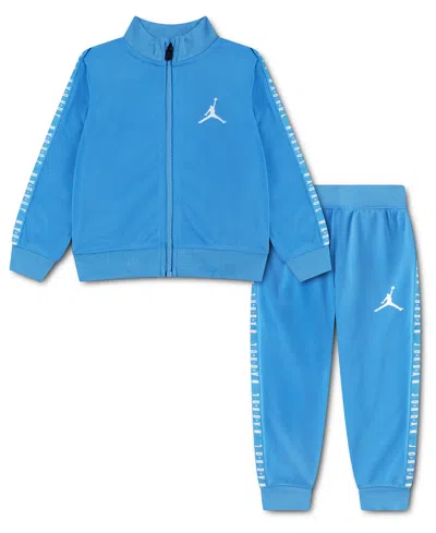 Jordan Babies' Toddler Boys 2-piece Air Tricot Jacket And Pants Set In Blue