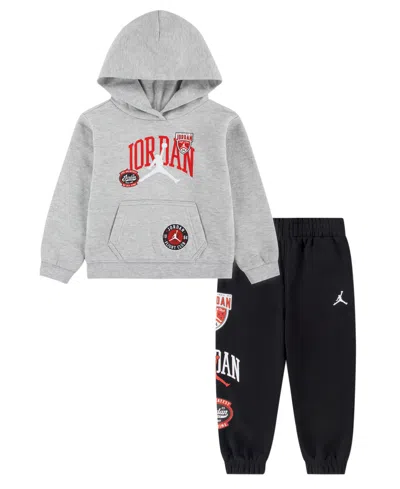 Jordan Babies' Toddler Boys' 2t-4t Interstate 23 Clutch Script Fleece Hoodie And Pants, 2-piece Set In Multi