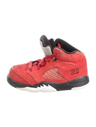 Pre-owned Jordan Babies' Toddler Boys'  5 Retro High Top Sneakers In Red
