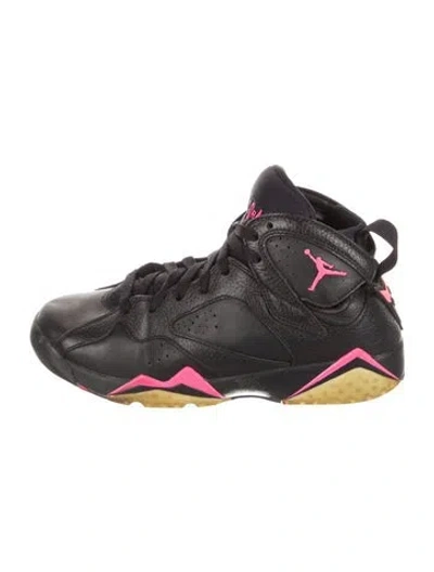 Pre-owned Jordan Babies' Toddler Boys' 7 Retro Hyper Black/pink Sneakers