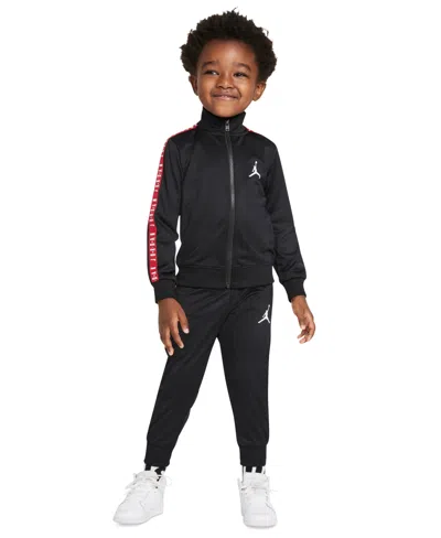 Jordan Babies' Toddler Boys Air Tricot Jacket And Pants, 2 Piece Set In Black