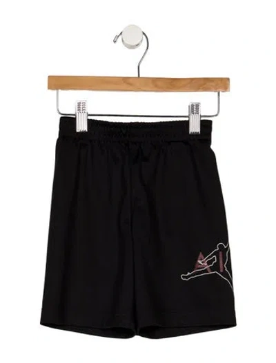 Pre-owned Jordan Babies' Toddler Boys Graphic Printed Basketball Shorts In Black