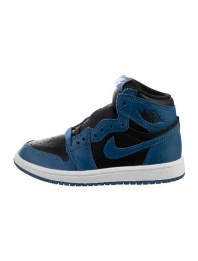 Pre-owned Jordan Babies' Toddler Boys High Top Sneaker In Black/blue