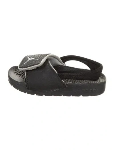 Pre-owned Jordan Babies' Toddler Boys' Hydro 6 Slides In Black