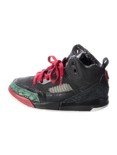 Pre-owned Jordan Babies' Toddler Boys' Leather High Top Sneakers In Black
