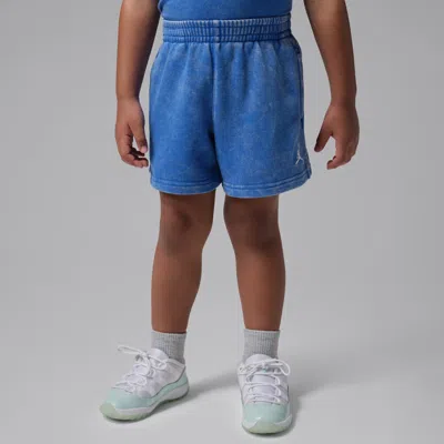 Jordan Babies' Toddler Brooklyn Washed French Terry Shorts In Blue