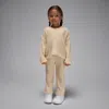 Jordan Toddler Heir To The Crown 2-piece Ribbed Pullover Set In Neutral