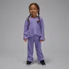 Jordan Babies' Toddler Heir To The Crown 2-piece Ribbed Pullover Set In Purple