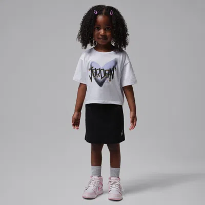 Jordan Babies' Toddler I Heart  2-piece Skirt Set In Black
