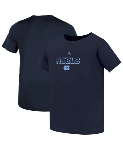 Jordan Babies' Toddler Navy North Carolina Tar Heels Legend Performance T-shirt In Multi