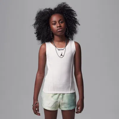 Jordan Training Camp Big Kids' Pintuck Tank Top In Brown