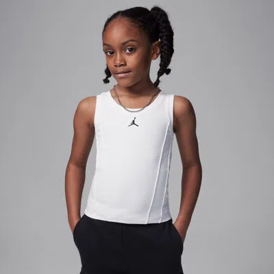 Jordan Training Camp Little Kids' Pintuck Tank Top In Brown