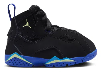 Pre-owned Jordan True Flight Barely Volt Sneakers In Black/hyper Royal/photo Blue