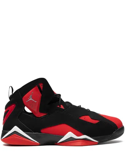 Jordan True Flight "black/red" Sneakers In Schwarz