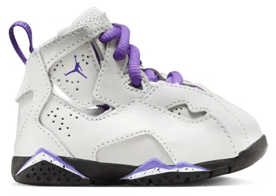 Pre-owned Jordan True Flight Purple Venom Sneakers In Light Base Grey/white/black