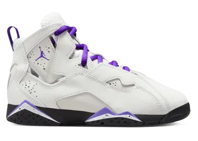 Pre-owned Jordan True Flight Purple Venom Sneakers In Light Base Grey/white/black