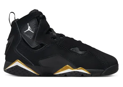 Pre-owned Jordan True Flight Sneakers In Black/metallic Gold/white