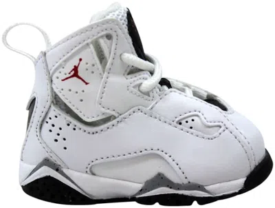 Pre-owned Jordan True Flight Sneakers In White/gym Red Black Wolf Grey