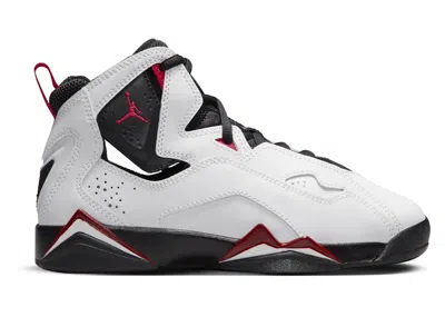 Pre-owned Jordan True Flight Sneakers In White/varsity Red/black