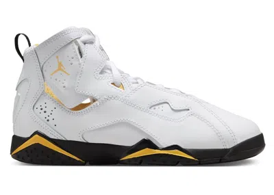 Pre-owned Jordan True Flight Sneakers In White/yellow Ochre/black