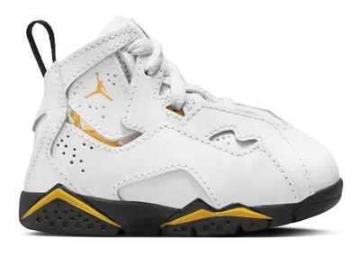 Pre-owned Jordan True Flight Sneakers In White/yellow Ochre/black
