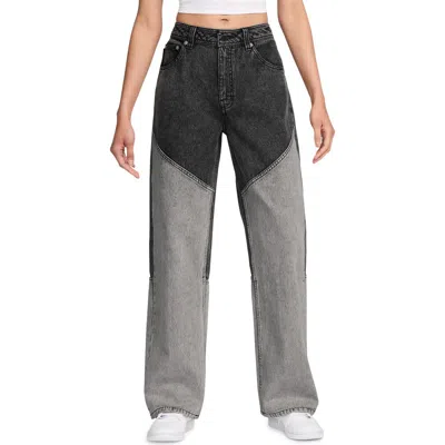 Jordan Two-tone Straight Leg Jeans