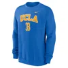Jordan Ucla Arch Nike Men's College Pullover Crew In Blue