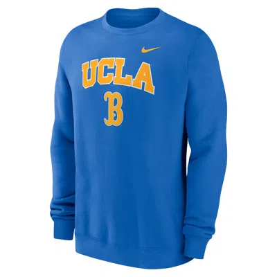 Jordan Ucla Arch Nike Men's College Pullover Crew In Blue