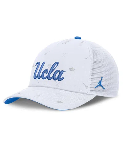 Jordan Ucla Bruins Mesh Adjustable Country Club Golfin' Rise Trucker Hat In White