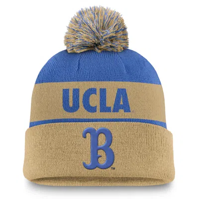 Jordan Ucla Bruins Primetime Peak Nike Unisex College Cuffed Pom Beanie In Blue
