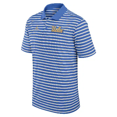 Jordan Ucla Bruins Primetime Victory Striped Nike Men's Dri-fit College Polo In Blue