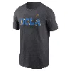 Jordan Ucla Bruins Primetime Wordmark Nike Men's College T-shirt In Grey