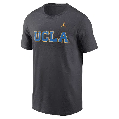 Jordan Ucla Bruins Primetime Wordmark Nike Men's College T-shirt In Grey