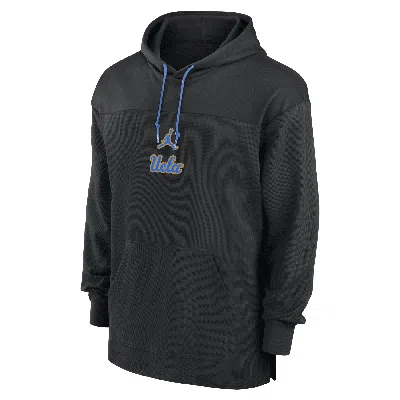 Jordan Men's Ucla Bruins Sideline Jersey  Dri-fit College Pullover Hoodie In Black