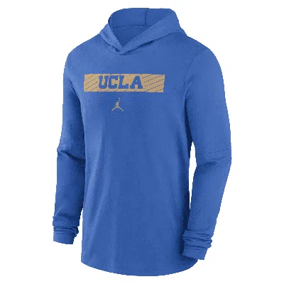 Jordan Men's Light Blue Ucla Bruins Sideline Hoodie Performance Long Sleeve T-shirt