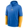 Jordan Ucla Bruins Sideline Team Issue Club Nike Men's College Pullover Hoodie In Blue