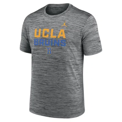 Jordan Ucla Campus Center Stack Velocity Nike Men's Dri-fit College T-shirt In Gray