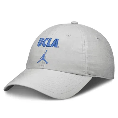 Jordan Ucla Sideline Club Practice  Brand College Adjustable Hat In Grey